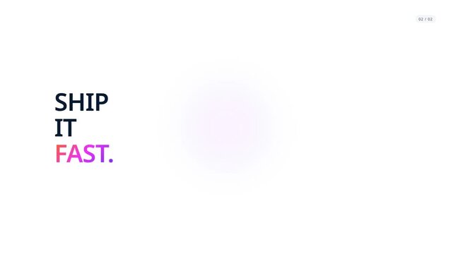 Kinetic Typography Line Slam Modern Gradient Text Motion Graphic