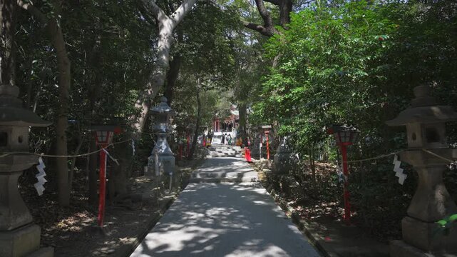 兵庫 越木岩神社 岩社参道