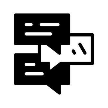 Bubble Speech Icon Vector Symbol Design Illustration