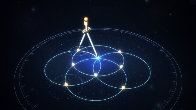 Geometric Constructions Compass And Straightedge Drawing Sacred Geometry And Stella Octangula