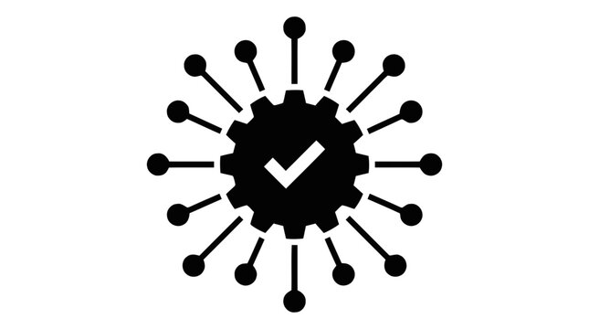 Vector illustration of optimized process icon on a transparent background