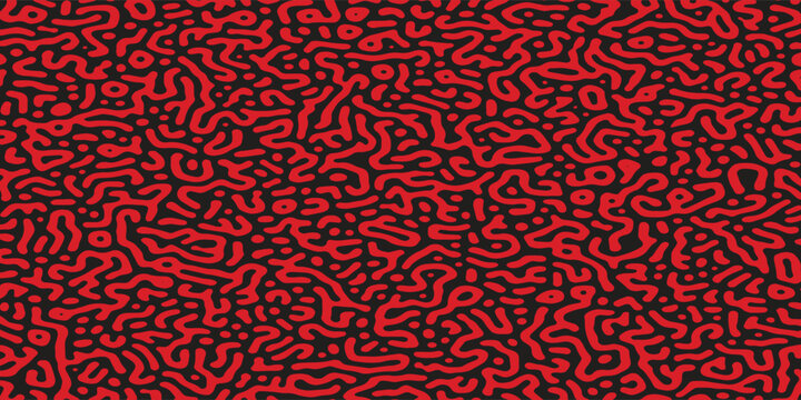 Red organic tubular pipe, intestines, noodles, DNA strands background texture