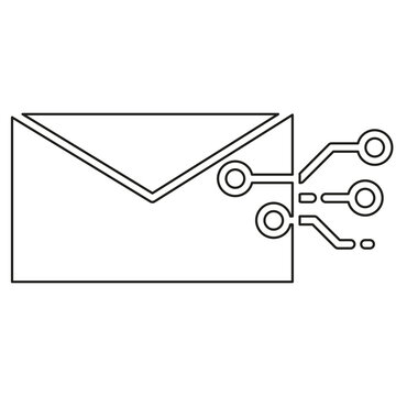 AI Email Circuit Icon