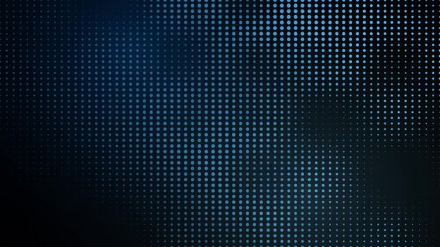 Abstract digital gradient dots pattern with blue light effect