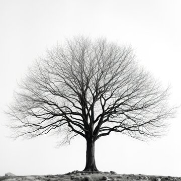 silhouette of a tree