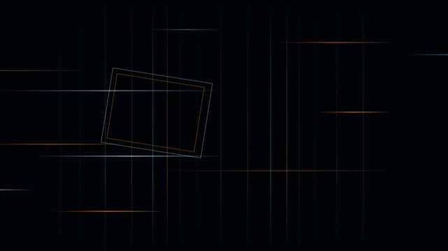 Geometric wireframe illustration showing abstract three dimensional shape design