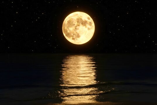 moon over water