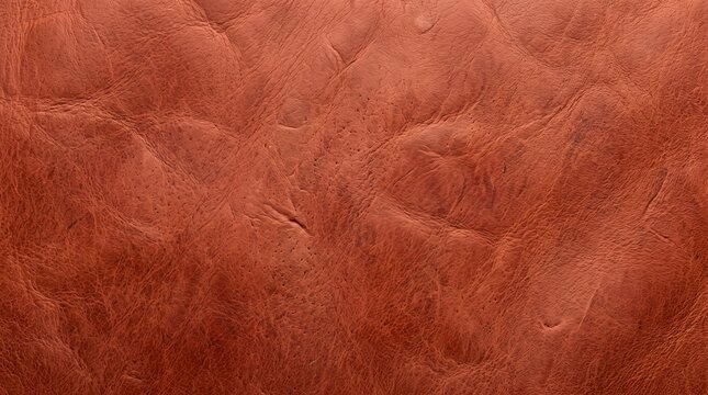 Natural Brown Leather Texture Background with Creases