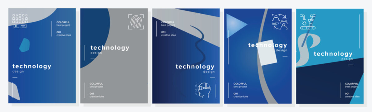 Posters calm flier technology abstract geometric a4 poster. user sample, diverse texture, education imagery, pages wave vector technology background illustration