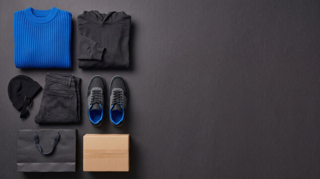 Fashion ecommerce flat lay