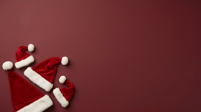 A festive christmas scene with a red background featuring candy canes and a focus on holiday cheer and seasonal decorations