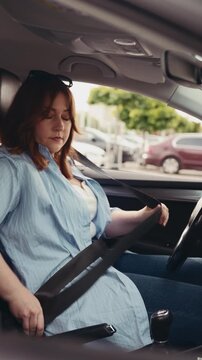 Confident woman enjoying healthy lifestyle.