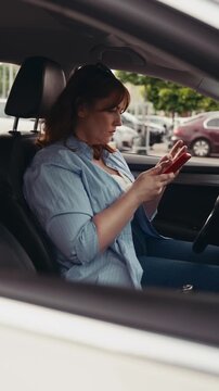 Confident woman enjoying healthy lifestyle.