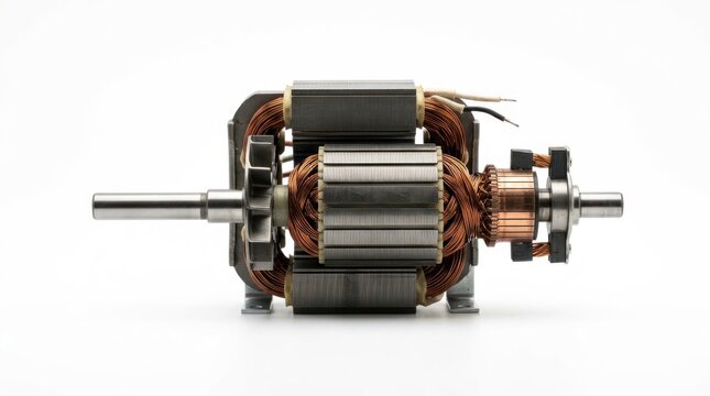 Electric motor rotor and stator assembly industrial component