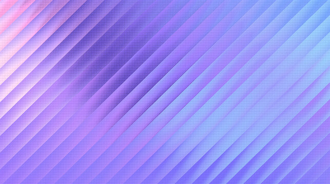 Textured diagonal stripes background in soft purple and blue illumination