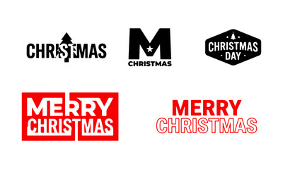 Christmas logos and greetings in various designs © Prodip