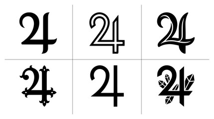 Astrological symbol for Jupiter set with decorative elements and crystals © Affan
