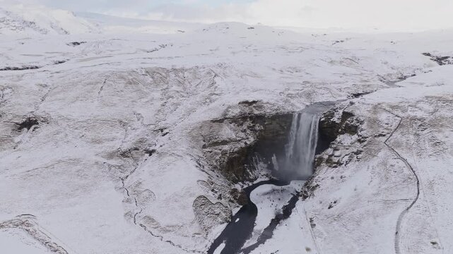 Sk&oacute;gafoss (Iceland) | Drone 
