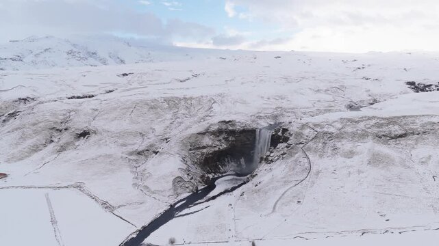Sk&oacute;gafoss (Iceland) | Drone 