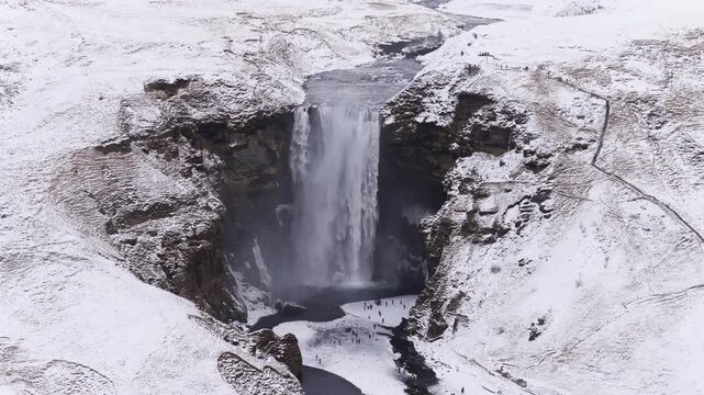 Sk&oacute;gafoss (Iceland) | Drone 