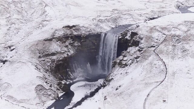 Sk&oacute;gafoss (Iceland) | Drone 