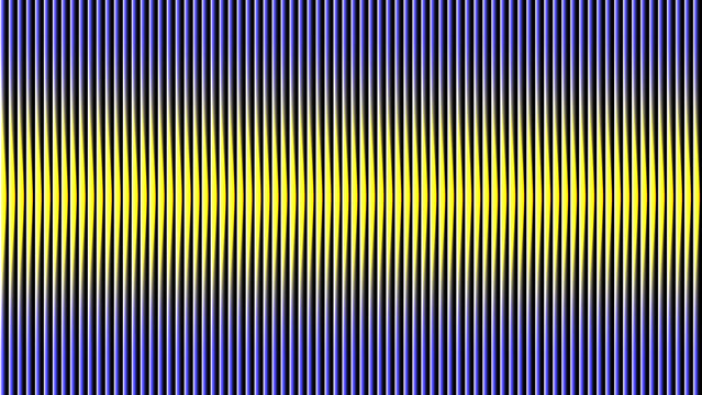 Abstract vertical lines pattern with yellow glow and blue edges