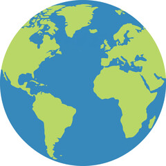 Earth globes isolated on white background. Vector illustration.  © Luthfi
