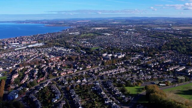 Aerial View of Edinburgh, Scotland