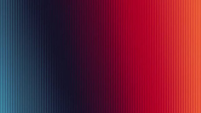 Abstract background with vertical lines and a vibrant red to blue gradient transition