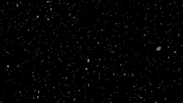 Snowfall loop overlay. Winter holiday and seasonal advertising concept.