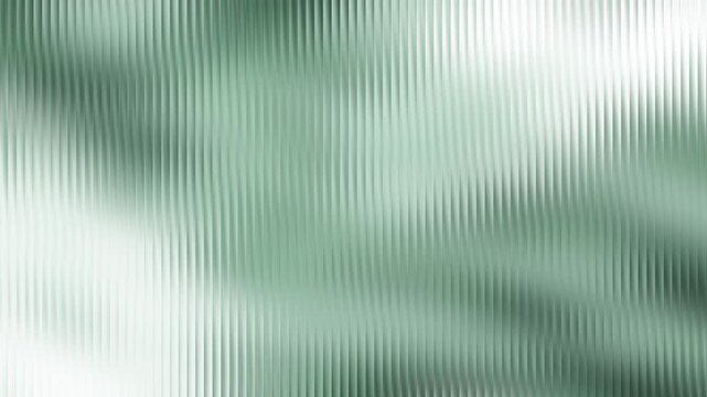 Abstract background with vertical ribbed texture and soft green gradient light, elegant modern glass effect
