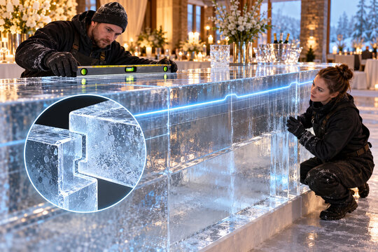 Artisans Aligning an Ice Event Counter