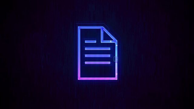 Encryption Cyber Security File Icon Animation Reveal
A technology cyber security animation with a computer file icon revealing with glitch patterns and effects