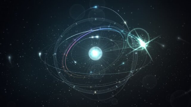 New Year transition from 2026 to 2027 midnight countdown cosmic time sphere and golden fireworks