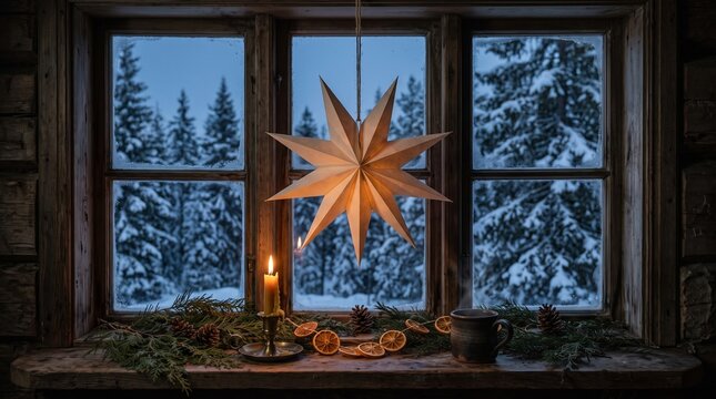 Traditional Paper Window Star (Nordic "Jul" Hope)