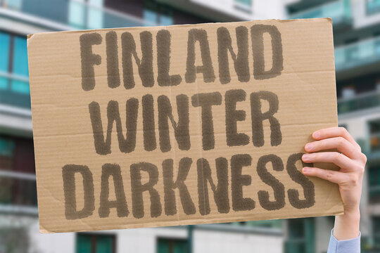 "Finland winter darkness" Long Nordic nights test residents. FINLAND. DARKNESS. WINTER. NORDIC. DEPRESSION.