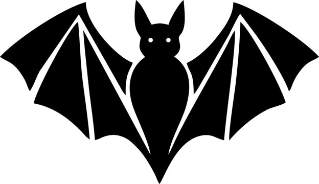 Halloween flying bats silhouette Bats Logo Bat Logo Bat vector illustration
