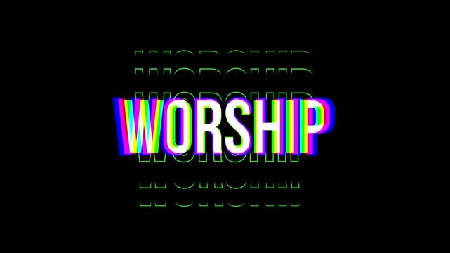 Inspirational Bible Verse Text Animation for Christian Worship, Church Presentation and Faith