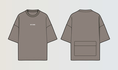 Modern Cut and Sew T-Shirt Collection with Panel Patterns and Graphic Designs