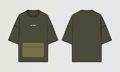Modern Cut and Sew T-Shirt Collection with Panel Patterns and Graphic Designs