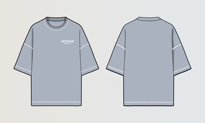 Modern Cut and Sew T-Shirt Collection with Panel Patterns and Graphic Designs