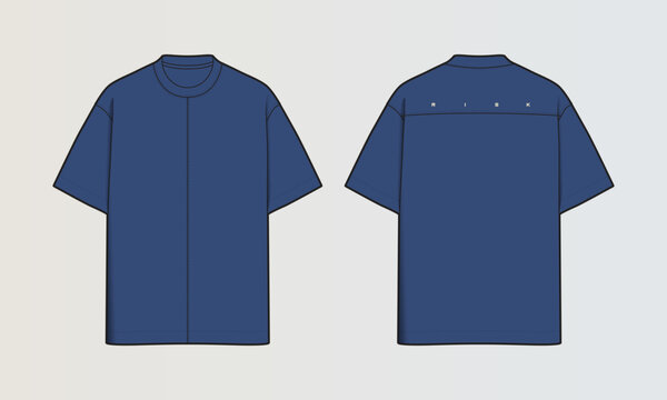 Modern Cut and Sew T-Shirt Collection with Panel Patterns and Graphic Designs
