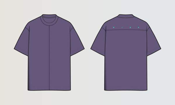 Modern Cut and Sew T-Shirt Collection with Panel Patterns and Graphic Designs