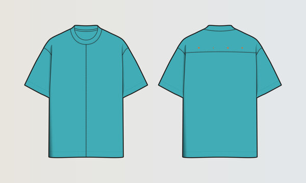 Modern Cut and Sew T-Shirt Collection with Panel Patterns and Graphic Designs