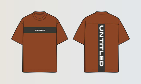 Modern Cut and Sew T-Shirt Collection with Panel Patterns and Graphic Designs