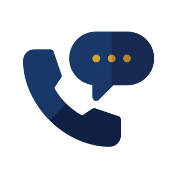 Customer support communication icon isolated on a white background.