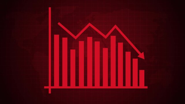Financial Growth Trend Animation with Positive Revenue Indicators