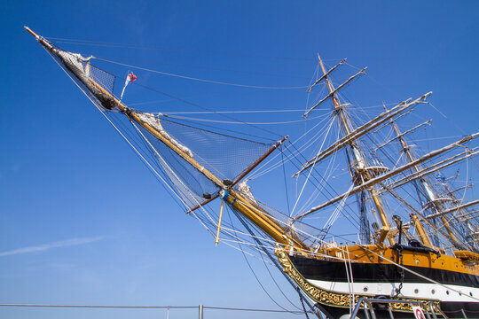 amerigo vespucci sailing boat, Ravenna Navy port