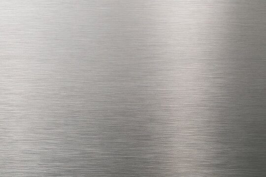 Close-up metal texture: brushed aluminum surface with cool gray tones and industrial feel
