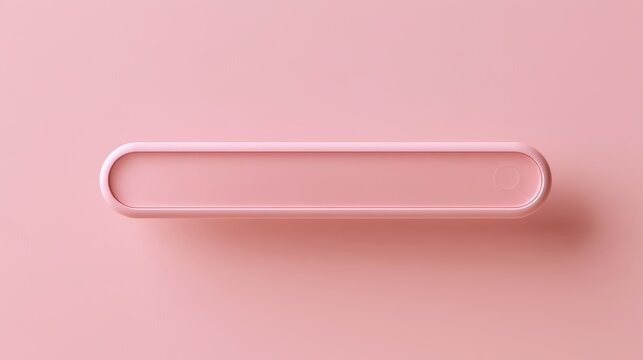 Minimal blank search field on a soft pink background with a subtle 3D bevel